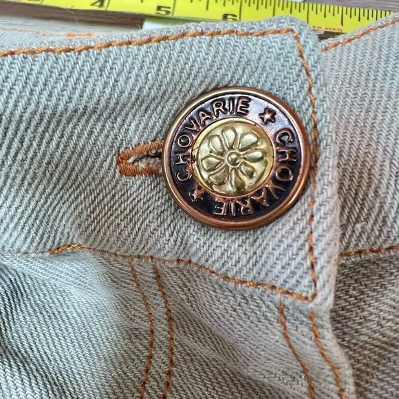 Saaksha‎ & Kinni Women's Blue Five Pocket Tie Dyed Color Block Jeans Small NWT - Picture 3 of 6